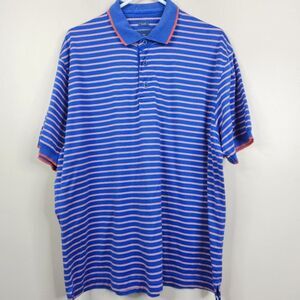 Faconnable Mens Facoclub Short Sleeve Striped Cotton Polo Shirt XL